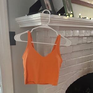 Lululemon Orange Women's Crop Top